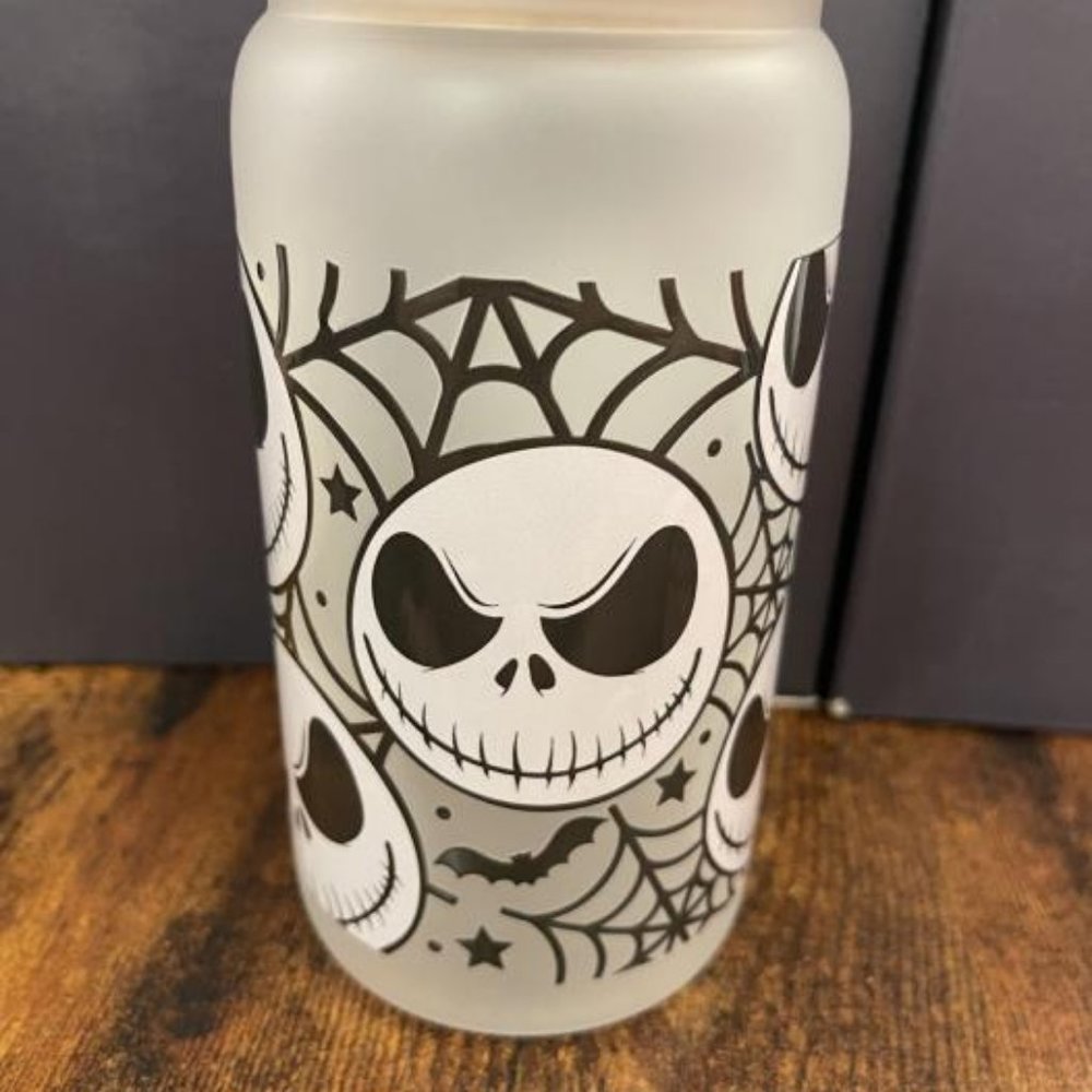 JACK FACE GLASS TUMBLER 16oz